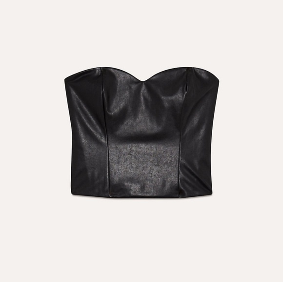 COPY - NWT ARITZIA TALULA Bustier Leather tube top - Picture 1 of 4